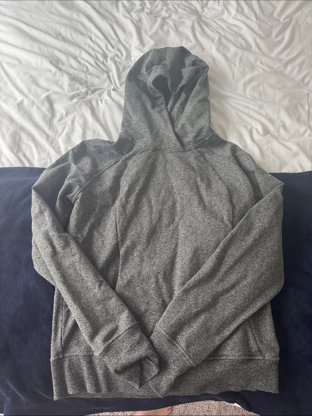 lululemon athletica Gray Hooded Pullover Sweatshirt